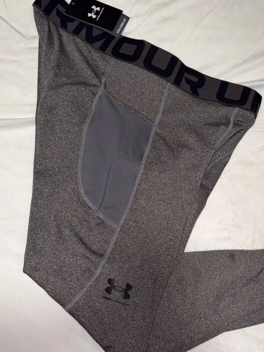 Under Armour Men's Gray HeatGear Compression Long John leggings sport Sz XXL